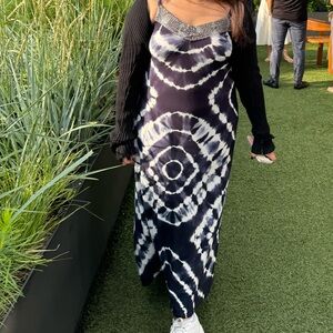 INC Tie Dye Beaded Midi Dress